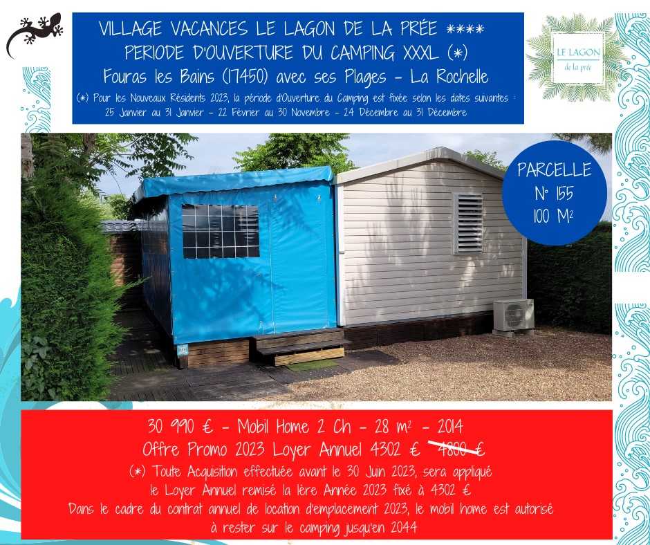 Vente de Mobil homes 10 annonce vente de mobil-home N°155 - 100m²