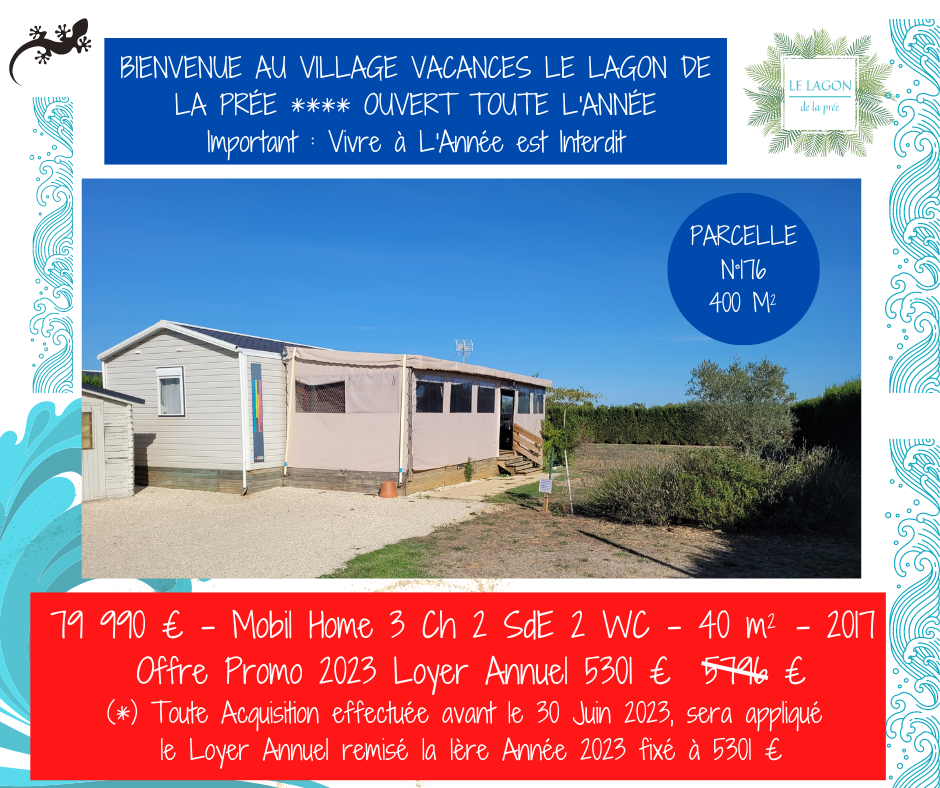 Vente de Mobil homes 11 annonce vente de lodge N° 176 - 400m²