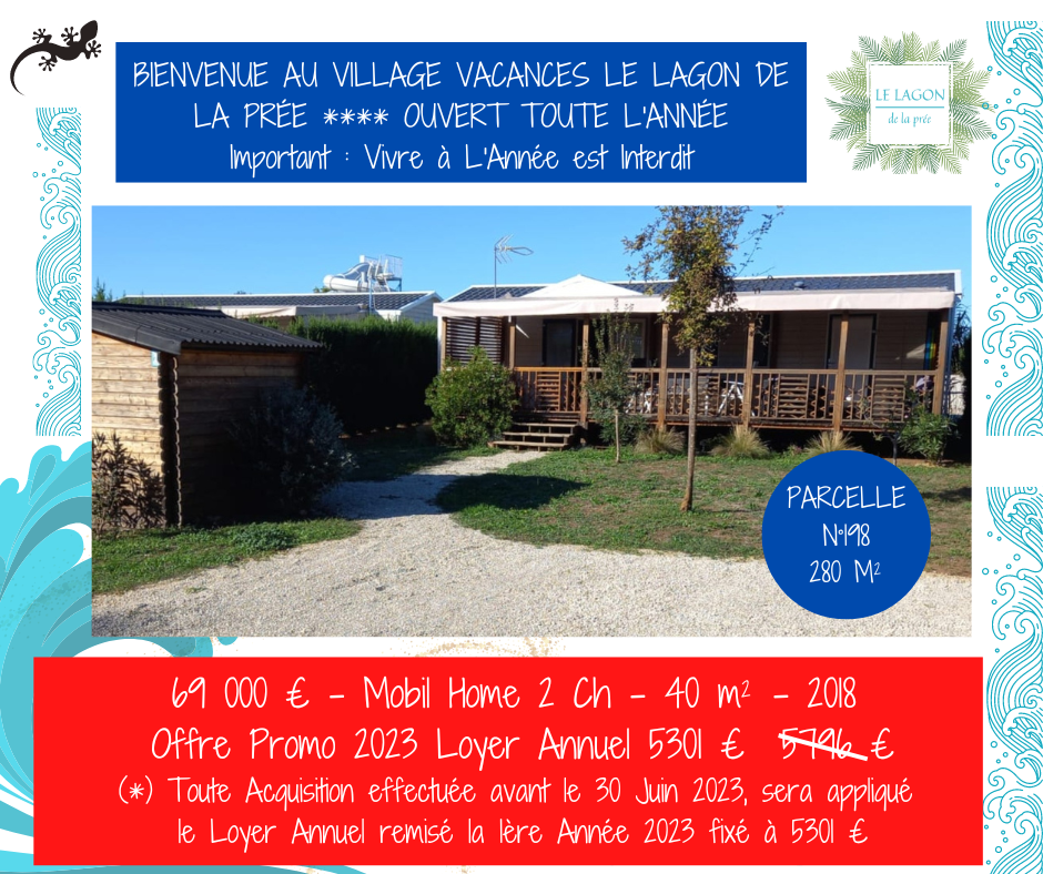 Vente de Mobil homes 15 annonce vente de lodge N°198 - 280m²