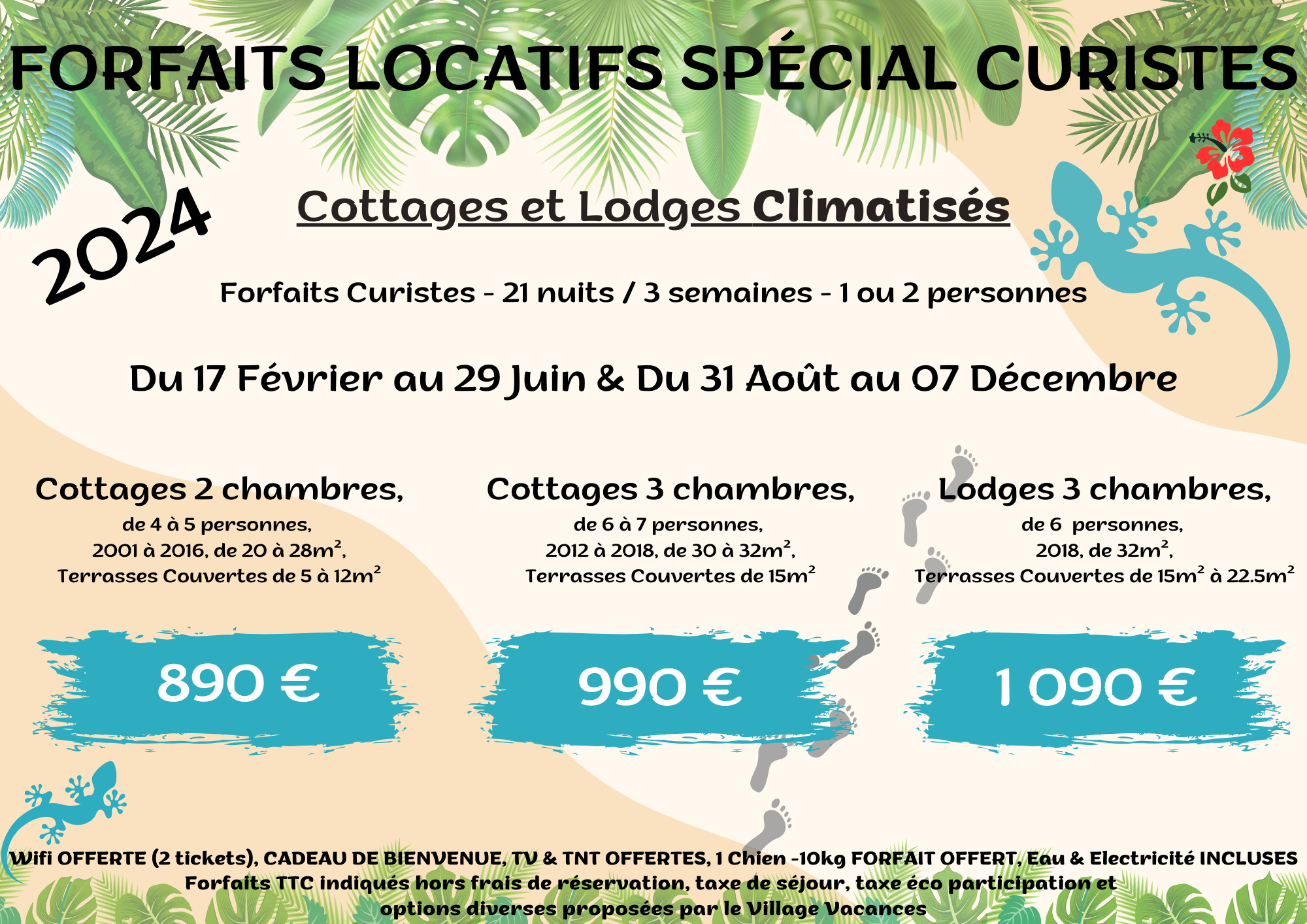 Tarifs 3 Tarifs Curistes 2024